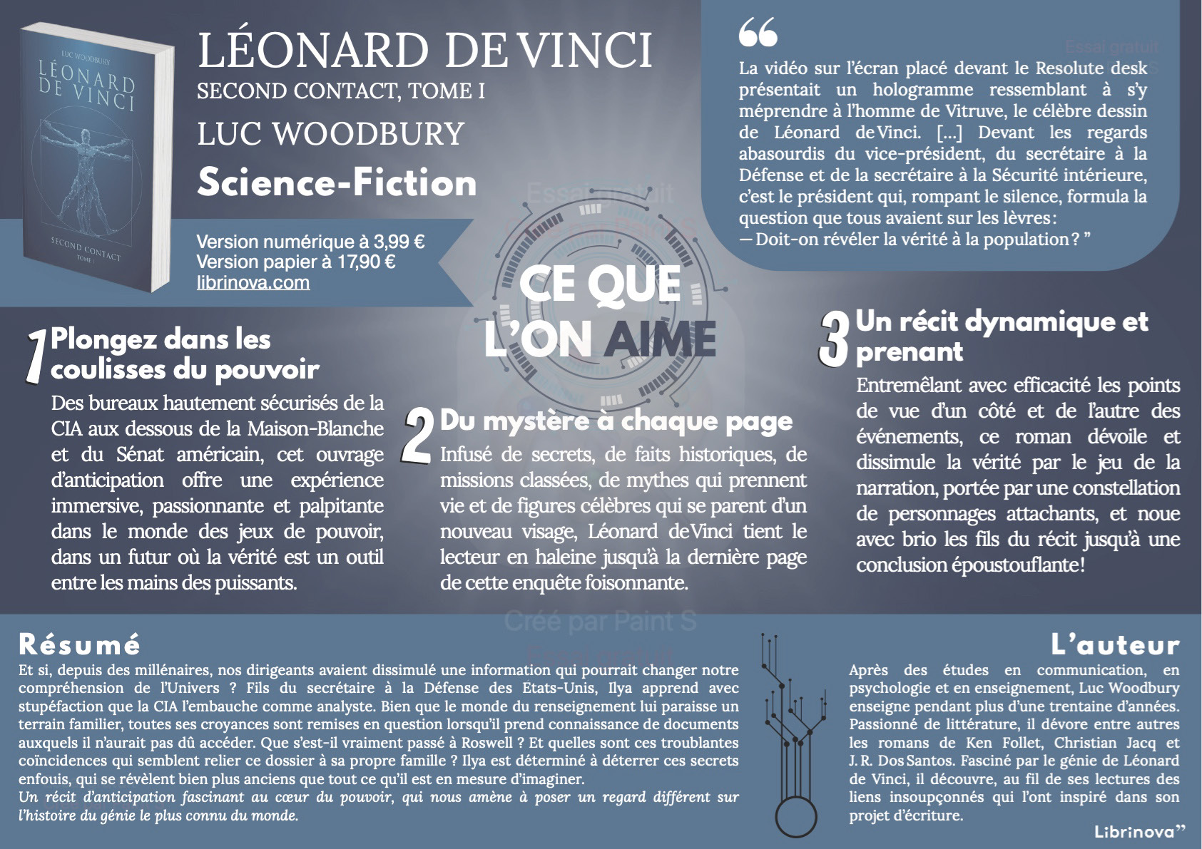Léonard de Vinci / Second contact / Tome I