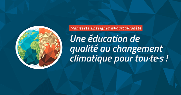 Manifeste de l’Internationale de l’Éducation pour une éducation de qualité au changement climatique pour tous