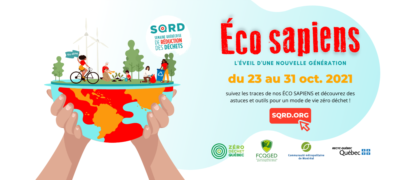 23 au 31 octobre 2021 – Semaine québécoise de réduction des déchets (SQRD)