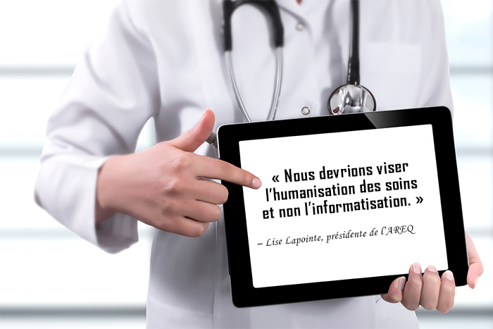 Tablettes électroniques pour combler l’absence d’infirmières en CHSLD : la machine ne doit pas se substituer à l’humain selon l’AREQ