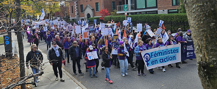 L’AREQ participe à la Marche mondiale des femmes 2025!